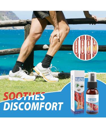 3Pcs Varicose Veins Treatment Set - Heal Veins, Improve Circulation - 90ml Spray - Buy Online on GoSupps.com