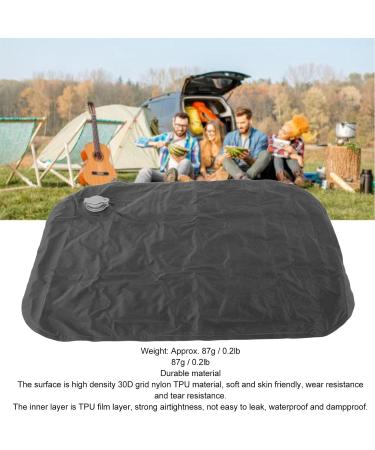 Anggrek Inflatable Seat Cushion | Quick Inflate Travel Pillow | Waterproof TPU | Perfect for Camping & Picnics (Black) - International Shipping Available - Buy Online on GoSupps.com