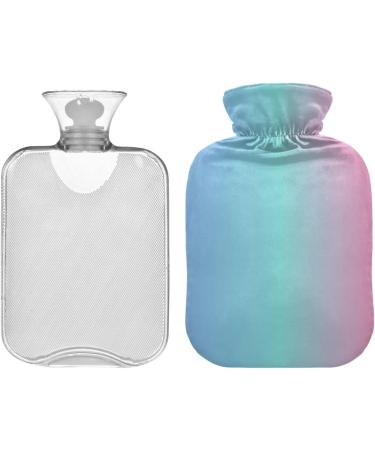 Color Gradient Heat Bottle (Blue-Pink) - Pain Relief & Warmers for Menstrual Cramps | 1L Hot Water Bottle for Feet & Bed - Buy Online on GoSupps.com