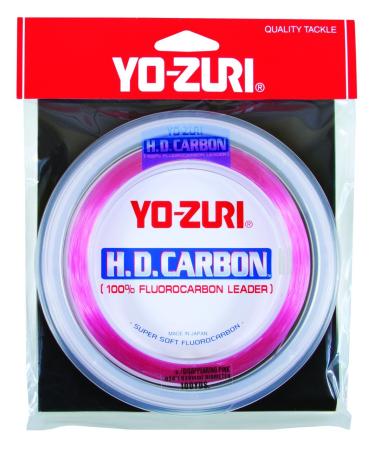Yo-Zuri H.D. Fluorocarbon Wrist Spool 100-Yard Leader Line, Pink, 20-Pound - Buy Online on GoSupps.com