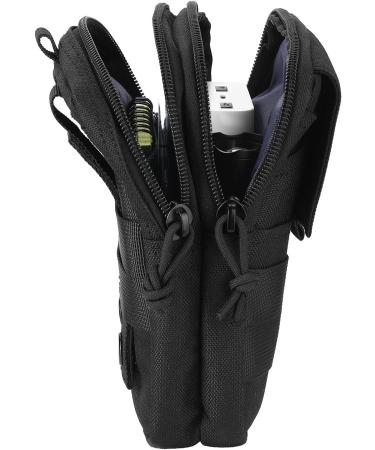 LefRight Tactical Molle Phone Belt Pouch Utility Waist Bag - Large Black - Buy Online on GoSupps.com