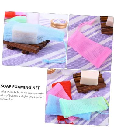 BIUDECO 6pcs Soap Cleansing Makeuo Foaming Nets Soap Purpose Soap Mits Wash Pe - Buy Online on GoSupps.com