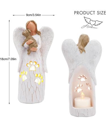 PET MEMORIAL: BEARAE Dog Candle Holder Statue - Bereavement & Sympathy Gifts for Loss of Dogs - Buy Online on GoSupps.com