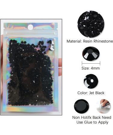 2500pcs 4mm Jelly Rhinestone AB Color Non Hotfix Diamonds for Crafts - A27 Black - Buy Online on GoSupps.com