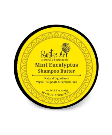 Mint Eucalyptus Shampoo Butter | Sulphate & Paraben Free | Hydrating & Moisturizing Reduces Hair Loss | 3.5 Oz