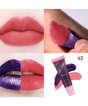 Peel Off Lip Stain Long Lasting Peel Off Matte Lip Gloss Matte Liquid Lipstick Nude Lip Gloss Waterproof Lip Tint Stain Non-Stick Handle Peel Off Lipstick Makeup For Women (B 10ML) - Buy Online on GoSupps.com