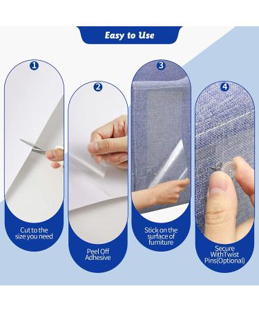 Cat Scratch Furniture Protectors - 10 Pcs Clear Self-Adhesive Sofa Protector Set - Prevent Cat Scratching Marks - 6 Packs 17.7 X 11.8 W + 4 Pack 13.7 L 5.9 W - Buy Online on GoSupps.com
