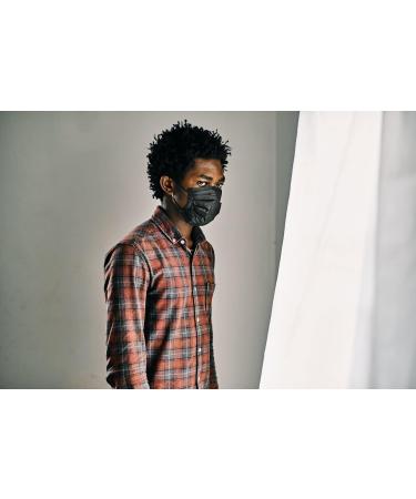 1TAC Black Disposable Face Masks - Ultra Safe & Comfortable 3D Fit - 50 Pack for International Shipping - Buy Online on GoSupps.com