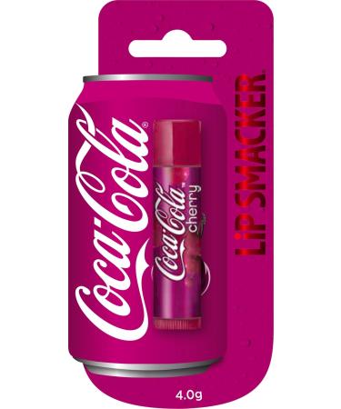 Lip Smacker Coca Cola Cherry Coke Flavored Lip Balm Inspired by Coca-Cola Moisturizing and Refreshing Single Blister
