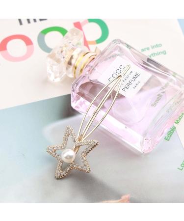 Wendalern Crystal Star Hair Clip Vintage Pearl Rhinestone Hair Pins Gold Pearl Star Hair Clip Crystal Hair Pins Headpiece Bridal Hair Accessories for Women and Girls - Buy Online on GoSupps.com