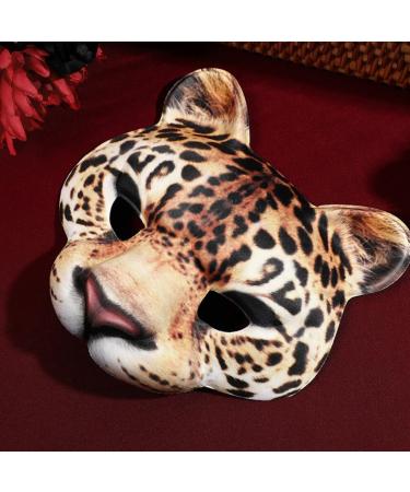 Pretyzoom 2-Pack Leopard Masks - 3D Animal Half-Face Masquerade Masks for Halloween & Costume Parties - Buy Online on GoSupps.com