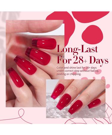 KRISNICE Wine Burgundy Red Cat Eye Gel Nail Polish Set for Fall Manicure - KCS2-004 - Buy Online on GoSupps.com