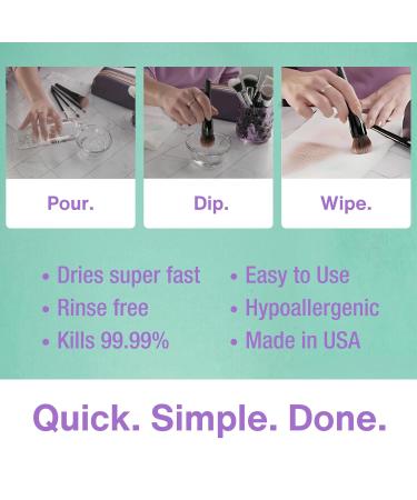 Buy Makeup Brush Cleaner - Deep Clean Rinse-Free & Quick-Dry | 32 Fl Oz - Ideal for Natural & Synthetic Brushes - Buy Online on GoSupps.com