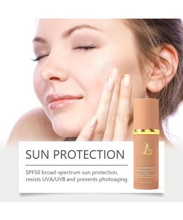 Foundation 4 In 1 Liquid Foundation Long Lasting Waterproof Spf 50+ & Longwearing & Waterproof Hydrating Color Changing Foundation Light Spectrum for Gym Sport (3PC) - Buy Online on GoSupps.com