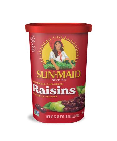 Sun-Maid Natural California Raisins, Whole Fruit, Non-GMO, Kosher, 22.58 oz (Pack of 2) - Buy Online on GoSupps.com