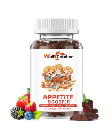 Appetite Booster Gummies for Kids Adults: Appetite Support Supplement with Bromelain Hawthorn Zinc Vitamin B12 for Healthy Digestive & Nutritional Balance Sugar Free Mixed Fruit Flavor Vegan 30 Days