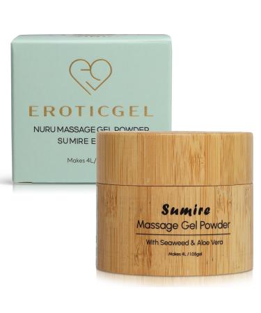 Nuru Massage Gel Therapy Powder 40g Sumire Edition | Nori Seaweed & Aloe Vera | Made in Japan | Paraben & Glycerine Free | Makes 1.05 gal | Colourless Classic Sumire