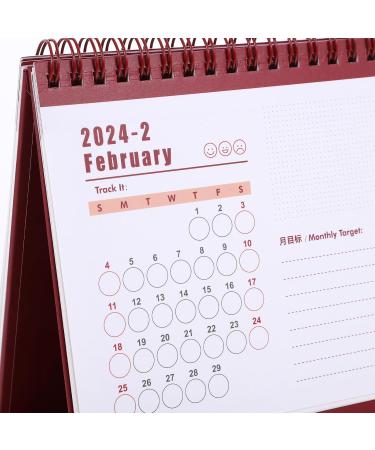 COHEALI Pad Calendar 2024 18 Months Calendar 2023-2024 Desk Calendar Daily Schedule Calendar Calender Birthday Decoration for Girl Household Desk Calendar Dating Small Desktop Spiral Paper Red - Buy Online on GoSupps.com