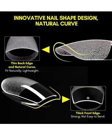 Makartt 504Pcs Soft Gel Full Cover Nail Tips - Medium Square False Nails for Salons & DIY Nail Art - Matte Finish, No Crease - 12 Sizes - Buy Online on GoSupps.com