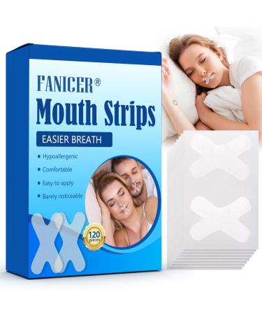 120 pieces Mouth Tape for Sleeping Sleep Tape Mundpatch Anti Schnarch Paving help to reduce snoring for better sleeping and breathing white