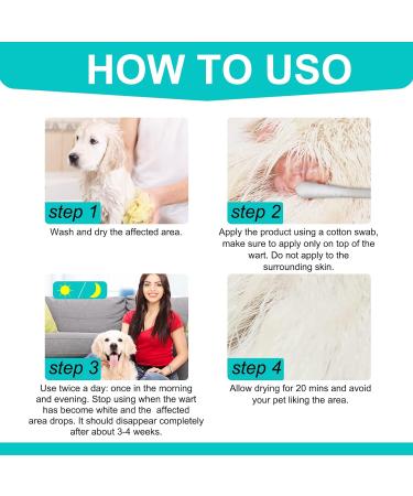 Dog Wart Remover 20ml Tag Remover for Dog Natural Dog Wart Removal Treatment Rapidly Eliminates Dog Warts Dog Skin Tags with no Harm and Irritation Effective Painless Wart Removal Treatment - Buy Online on GoSupps.com