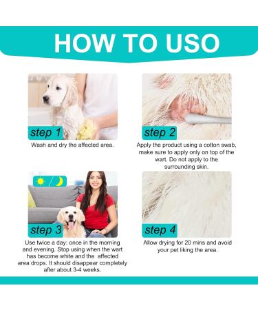 Dog Wart Remover Dog Wart Removal Treatment Dogs Skin Tag Remover Liquid Easily Eliminates Dog Warts & Skin Tag - Buy Online on GoSupps.com