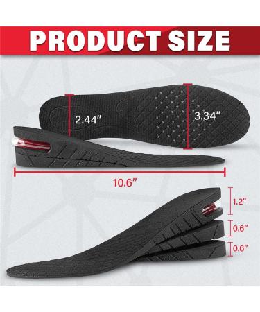3-Layer Height Increase Insole - 6 cm Elevator Shoe Lifts for Men and Women - Buy Online on GoSupps.com