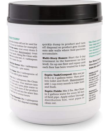 Bio-Clean Drain Septic 2# | All-Natural & 100% Guaranteed | Cleans Drains, Septic Tanks, Grease Traps | Removes Fats, Oils, Grease - Buy Online on GoSupps.com