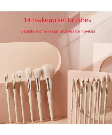 14-Piece Professional Makeup Brush Gift Set | Advanced Synthetic Kabuki Brushes for Foundation Blush Eyeshadow & More - Buy Online on GoSupps.com