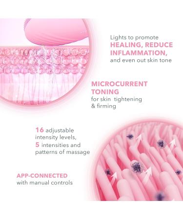 FOREO Luna 4 Plus Facial Cleansing Brush with Red LED Mask - Antiaging Face Massager for Deep Cleansing & Firming - Microcurrent Face Sculptor - Normal Skin Care - Buy Online on GoSupps.com