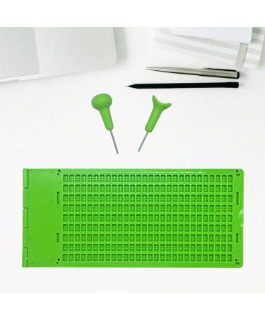 Buy Rockible Braille Writing Board - 9 Lines 28 Cells - Lightweight Learning Tool for School - International Shipping Available - Buy Online on GoSupps.com
