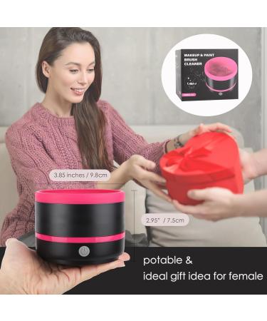 DaizySight Electric Makeup Brush Cleaner - Fast Spin & Clean in Seconds - Black & Pink - Buy Online on GoSupps.com