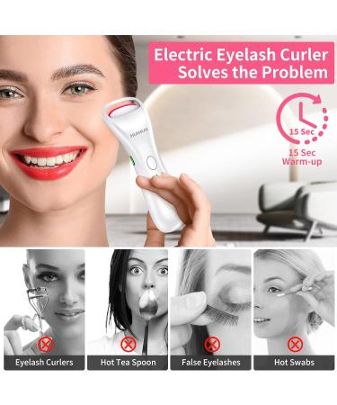 Heated Eyelash Curler | USB Rechargeable, 2 Heating Modes | Electric, Long-Lasting Lashes in Seconds | Portable and Gentle on Eyelashes - Buy Online on GoSupps.com