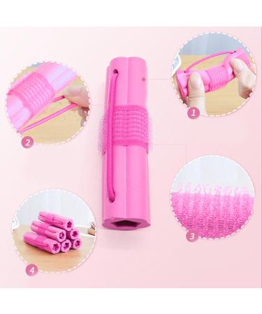 Hair Tools Lazy Woman Sleeping with Styling Water Ripple Big Wave Inside Buckle Does Not Hurt Hair Curling Cylinder Curling UiD590 (Hot Pink One Size) 1 count (Pack of 1) Hot Pink - Buy Online on GoSupps.com