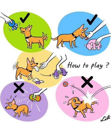 Chiwava 3-Pack 9-Inch Squeaky Dog Toys - Interactive Latex Puppy Play in Assorted Colors - Buy Online on GoSupps.com