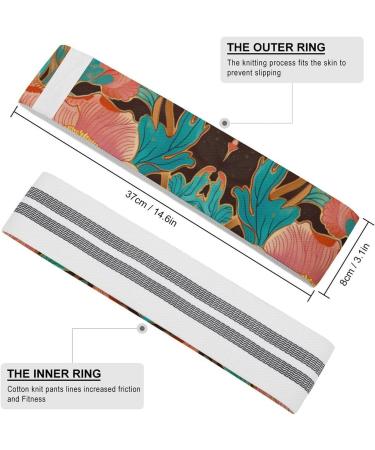 Shop Flower Printed Resistance Bands | Elastic & Fabric Exercise Bands for Fitness | International Shipping Available - Buy Online on GoSupps.com