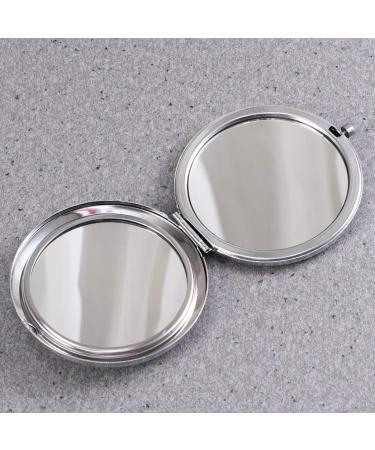Lurrose Travel Wallet Bling Compact Mirror Round Folding Mirror Double- sided Cosmetic Mirror Portable Pocket Mirror Rhinestone Mirror for Travel and Home Use (Colorful White) Travel Mirror - Buy Online on GoSupps.com