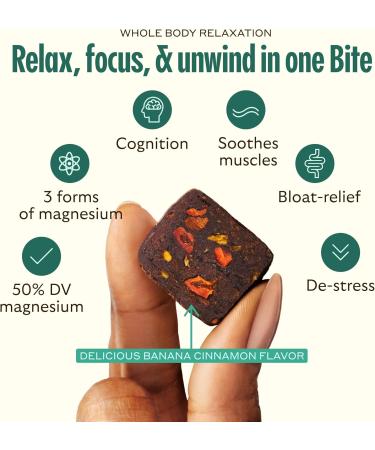 GEM Calm Bite | Supports Calm Mind & Clarity | Magnesium L-Threonate, Golden Chlorella, Lemon Balm | Holistic Non-Habit Forming | Gluten Free, Soy Free, Banana Cinnamon (28 Count) 28 Count (Pack of 1) - Buy Online on GoSupps.com