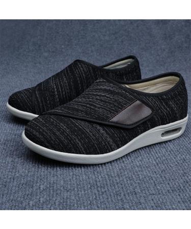 Men's Wide Width Diabetic Non-Slip Shoes with Adjustable Closure - Grey, Size 11 - Buy Online on GoSupps.com