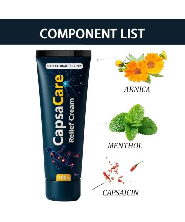 Shwfhi CapsaCare Neuropathy Relief Cream for Feet Hands Legs Joints Waist and Muscles Mavetto Neuropathy Cream Nerve Cream with Capsaicin Arnica Menthol (2) - Buy Online on GoSupps.com