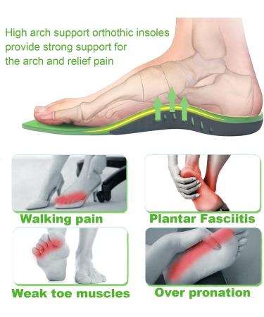 Alled Orthotic Insoles with Arch Support for Women Men - High Arch Inserts for Flat Feet & Plantar Fasciitis - Orthotics for Running & Walking - Size S (Men 7-8.5/Women 8-9.5) - Buy Online on GoSupps.com