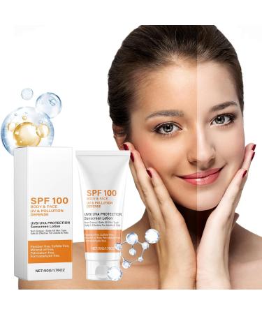 Sunscreen SPF 100 Sun Cream SPF 100 Sun Cream Non-Greasy Moisturising with UVA/UVB Protection Sun Cream 100+ Protection Factor - Buy Online on GoSupps.com