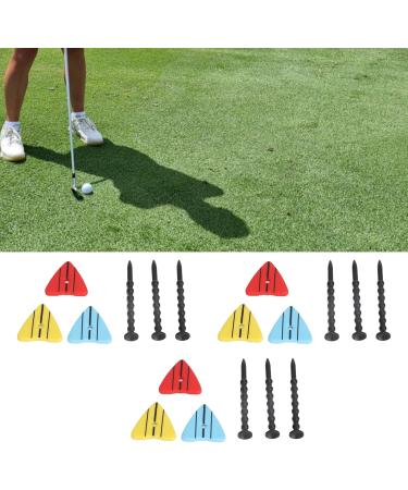 Height Adjustable Golf Tees Set - Premium Golf Ball Position Markers & Tee Nails for Outdoor Training | International Shipping Available - Buy Online on GoSupps.com