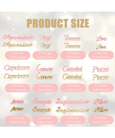 NICENEEDED 36 PCS Twelve Zodiac Nail Charms and Nail Rhinestones Pendants Set 3D Twelve Constellation Alloy Nails Art Charm Decorations Dangles Nail Pendants Jewelry for Summer DIY - Buy Online on GoSupps.com