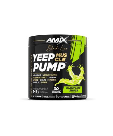 Amix Black Line YEEP PUMP COFFEE 345 g PreEntreno lime flavor