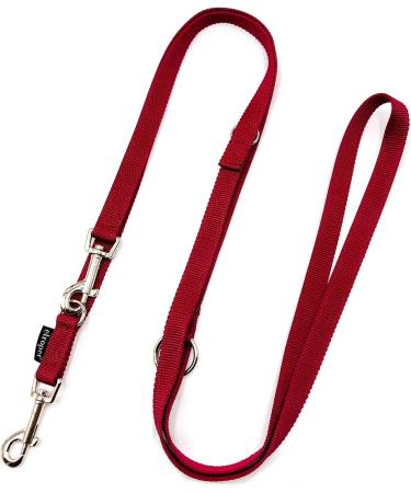Adjustable Double Dog Leash for Large Dogs - 2m to 5m Lengths | Bordeaux 20mm - Durable Versatile & Stylish - Buy Online on GoSupps.com