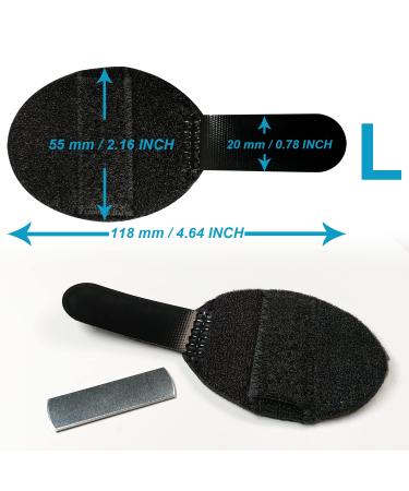 Topbine 5-Piece Metal Finger Support Set | Finger Rails for Sports Injuries & Joint Pain | Black | Ideal for Adults & Children - Buy Online on GoSupps.com