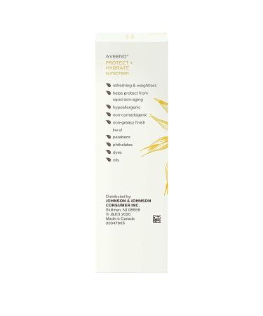 Aveeno Protect + Hydrate Face Sunscreen Lotion SPF 60 with Prebiotic Oat | Paraben-Free, Oil-Free, Oxybenzone-Free | 2 fl. oz - Buy Online on GoSupps.com