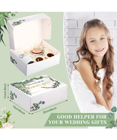 Crtiin Flower Girl Proposal Box Set - Necklace, Glasses, Water Bottle, Pen, Mirror, Hair Tie & more - Wedding Flower Girl Gift Idea - Buy Online on GoSupps.com