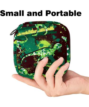 Portable Storage Bags for Women's Bandages & Menstrual Products - Dinosaur Camouflage Holder for School & Office - Buy Online on GoSupps.com